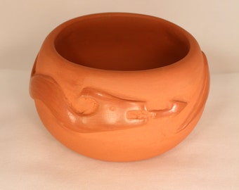 San Ildefonso Red Dragon Bowl Alfred Agular