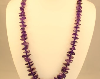 Dark Purple Amethyst Necklace