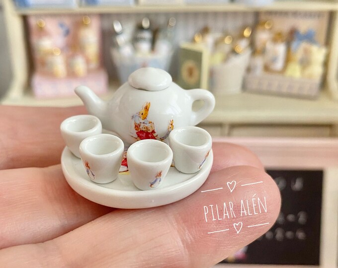 Peter Rabbit Tea Set, Beatrix Potter, Tea Party Gift, Child's Tea Set