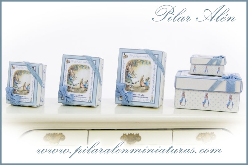 Peter Rabbit Box Set of Boxes Yellow and Blue Color Beatrix - Etsy