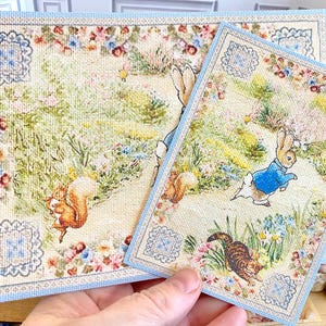 Peter rabbit carpet, Beatrix Potter rug, baby nursery carpet, dollhouse miniature, play rug for toddlers, gift for woman, for christmas
