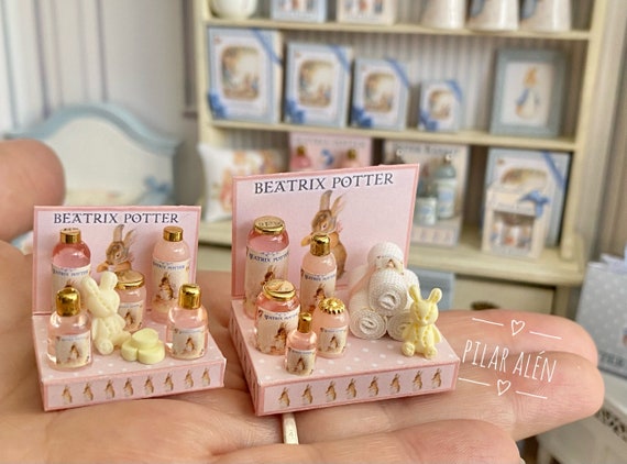 Beatrix Potter, Toiletries Display, Peter Rabbit, Nursery Decor, for  Dollhouse, Gift for Woman, Mother Day's Gift, Gift for Christmas 