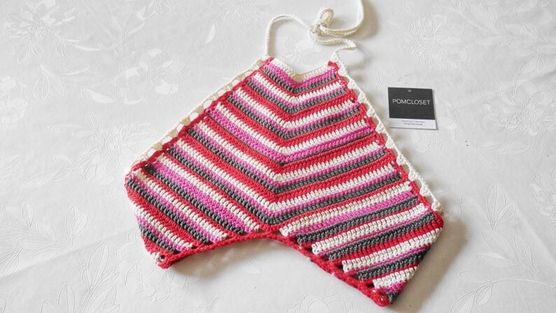 crochet bikini top Crochet top Halter top in colorful colours
