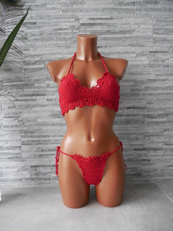 Metafoor Voetzool bijl Crochet Bikini Set model Toscana. Sexy Brazilian Bottom With - Etsy Hong  Kong