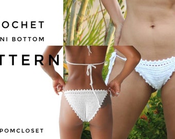 Modello slip bikini all'uncinetto (Corsica), file PDF, taglia S-XL