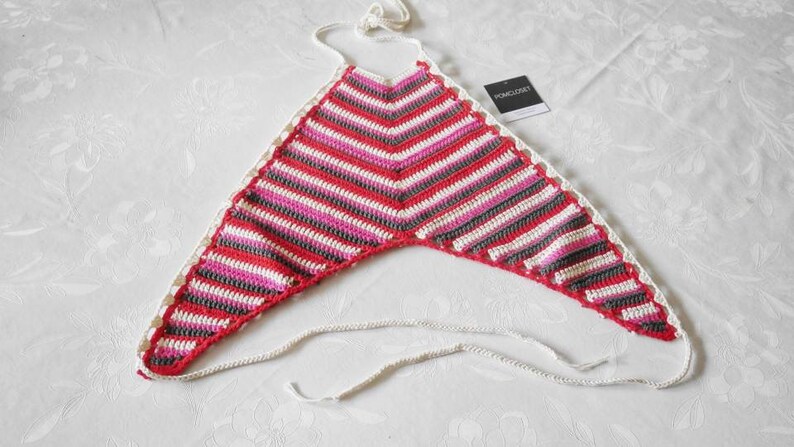 crochet bikini top Crochet top Halter top in colorful colours