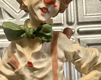 Large vintage clown figurine