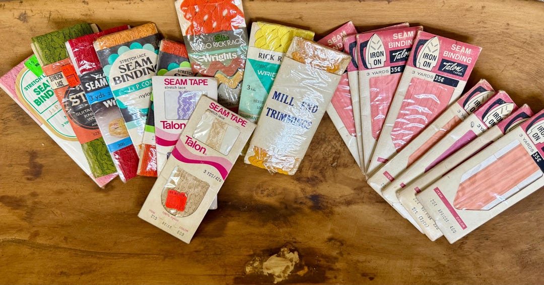 Vintage Lace Seam Binding and Rick Rack Original Packaging - Etsy