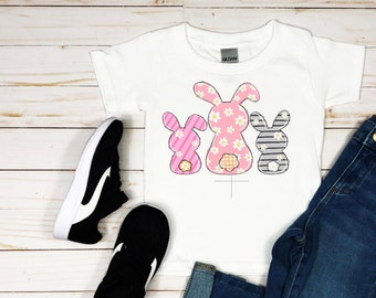 Meisje paashaas T-Shirt, Leuke Konijn Design voor meisjes, Kinderen Tshirt Konijn Tshirt, Pasen Cadeau, Baby Eerste, meisjes T-shirt, Grappige Pasen