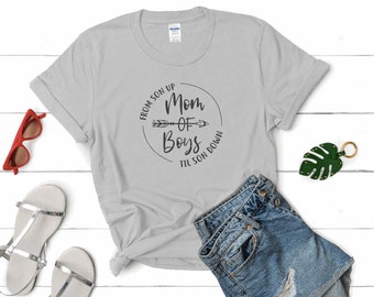 Mamá de los niños de hijo hasta hijo abajo divertido mamá camisa de la vida, regalo del día de la madre, mamá tee, nueva camisa de mamá, regalo para su camisa de mamá, camiseta de mamá