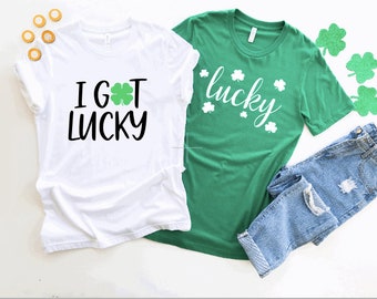 Ich habe Glück Glück Shirt, St. Patricks Day Shirt, lustige St. Patricks Shirt, passende Shirts, paar Shirts, seine & ihre, paar Geschenk, beste Freundin