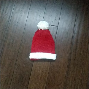 Santa Hat - Crochet Red and White Santa Claus Hat - Newborn Baby Infant Toddler Child Teen Adult - Christmas Santa Hat - Girl Boy Women Men