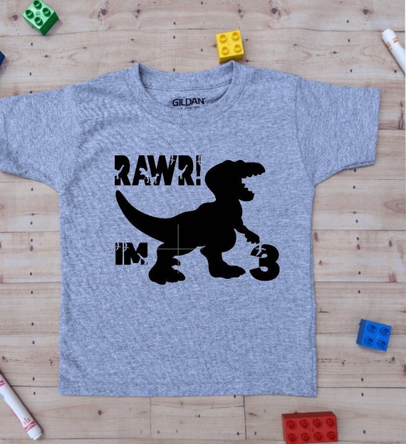 Kids 3rd Birthday Boy Dinosaur Shirts Rawr I'm 3 Dinosaur Kids 3rd Birthday Boy Dinosaur Shirts Rawr I'm 3 Dinosaur
