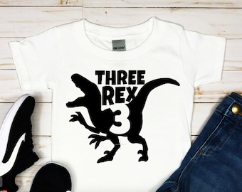 Dinosaur Birthday Shirt - Boys third Birthday Dino Tshirt - Dino Birthday Shirt - Dinosaur 3rd Birthday Shirt - Dino Three Shirt