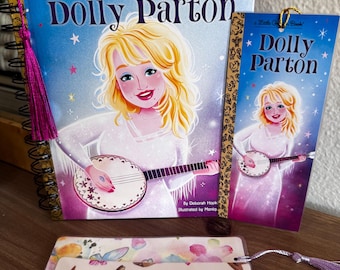 Dolly Parton Little Golden Book Calendar Journal with Bookmarks