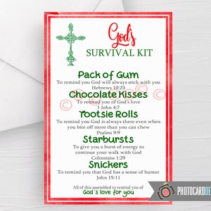 God Survival Kit, Church Survival Kit, Church Camp Survival Kit