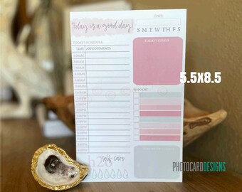 Daily Planner 5.5x8.5 Notepad