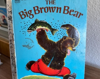 The Big Brown Bear Little Golden Book - 1975
