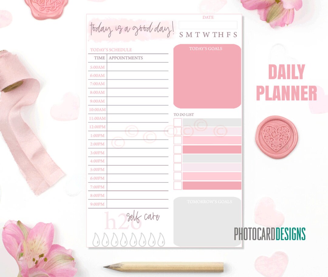 Daily Planner Notepad Teacher Daily Planner Business Daily Etsy