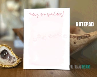 Today is a Good Day Notepad: Pink & Grey To Do List (4.25x5.5)