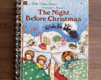 The Night Before Christmas Little Golden Book Christmas gift/planner  Journal
