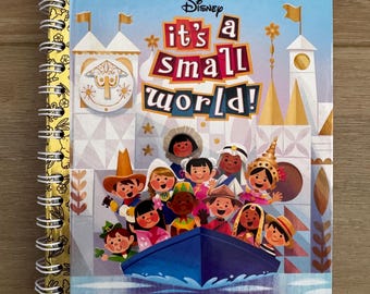 Disney Its a Small World Little Golden Book Autograph book / vacation journal / scrapbook
