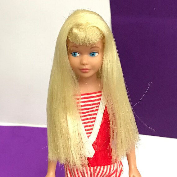Vintage Skipper Doll Lemon Blonde Hair W Swimsuit Htf 1964 Etsy