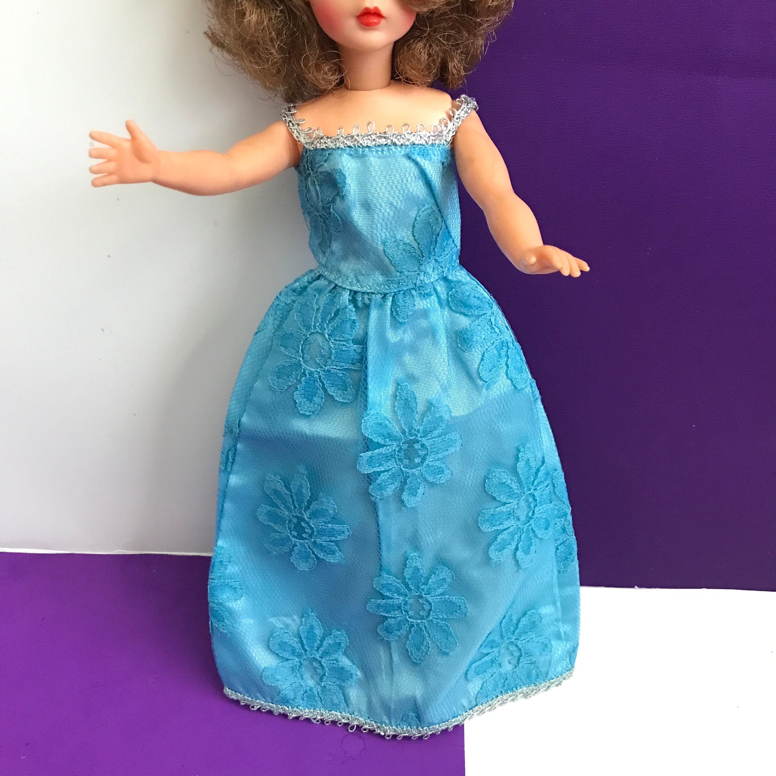 Fits Tammy Dolls and Barbie Dolls Handmade TammyBarbie Vintage Dress Cute Barbie Tammy Dress Vintage Doll Dress Doll Dress