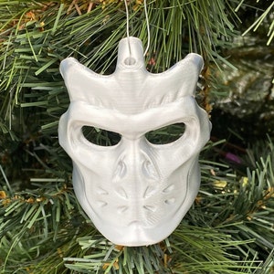 3” UBER JASON X Christmas Tree Ornament - Miniature Friday The 13th Jason Voorhees Hockey Mask