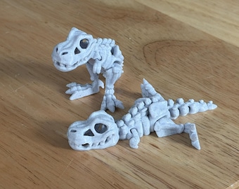 Mini Jiggly T-REX Skeleton - Articulated TREX Dinosaur
