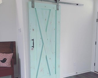 Tinted wax custom barn doors