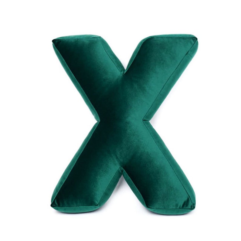 Letter Pillow X Initial Pillow Baby First Christmas Gift Etsy