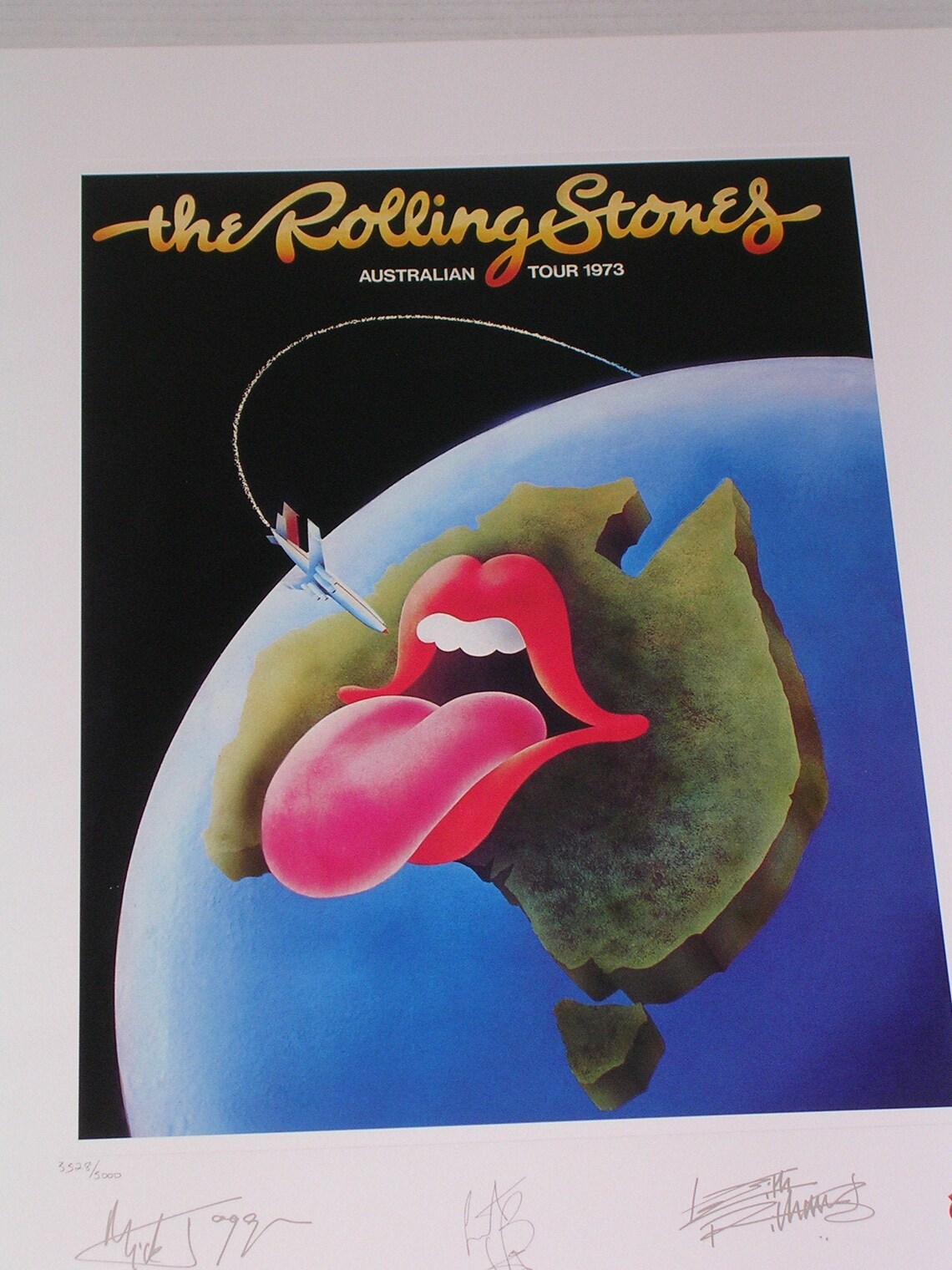ROLLING STONES AUSTRALIA 1973 Tour Concert Poster by John Etsy