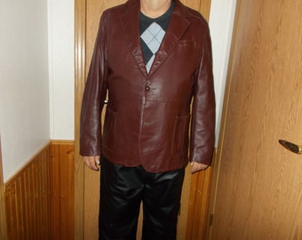 Vintage Reed Sportswear Men's Leather Blazer Jacket - Etsy