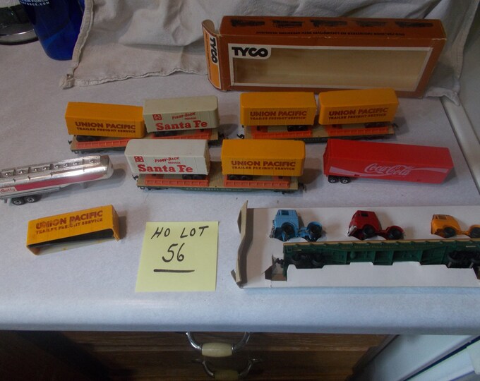 HO Scale Model Trains,trucks,trailers ,piggyback Cars for Tyco,bachmann