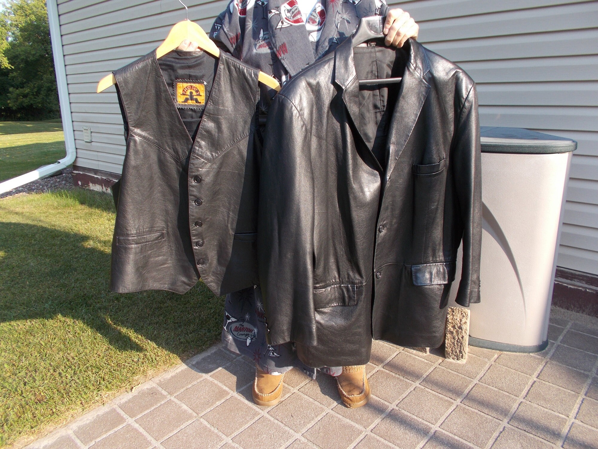 Alfani Leather Jacket - Etsy