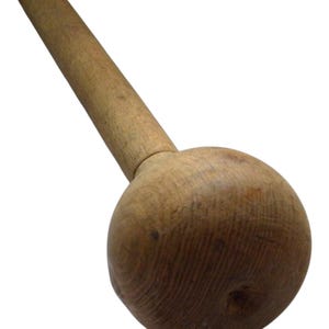 Vintage Wooden Pestle - Wood Masher - Farmhouse Kitchen - Kitchen Decor