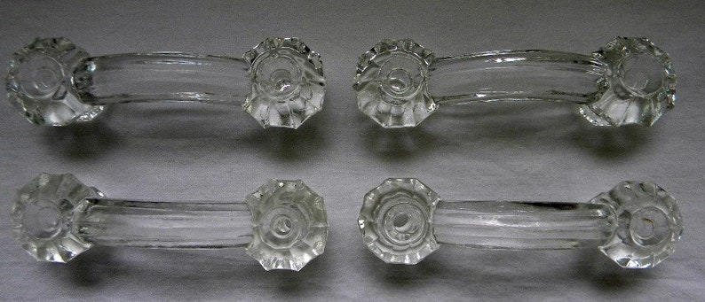 4 Glass Drawer Pulls Glass Pulls Glass Drawer Hardware Etsy