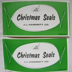 Vintage Christmas Seals - 2 Packs Xmas Seals - Vintage Christmas