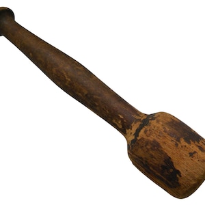 Vintage Wooden Masher - Wooden Potato Masher - Farmhouse Kitchen - Kitchen Decor