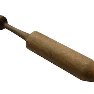 Vintage Wood Pestle - Wooden Herb Masher - Farmhouse Kitchen - Kitchen Decor