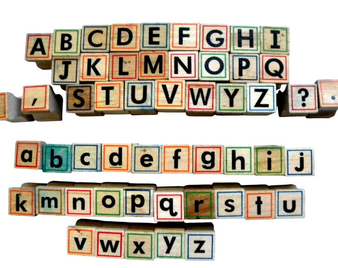 53 Letter Stamps - Wood Letter Stamps - Journaling - Craft Supply - Etsy