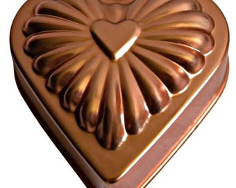 Cooper Heart Mold - Heart Jello Mold - Heart Shaped Mold - Farmhouse Kitchen