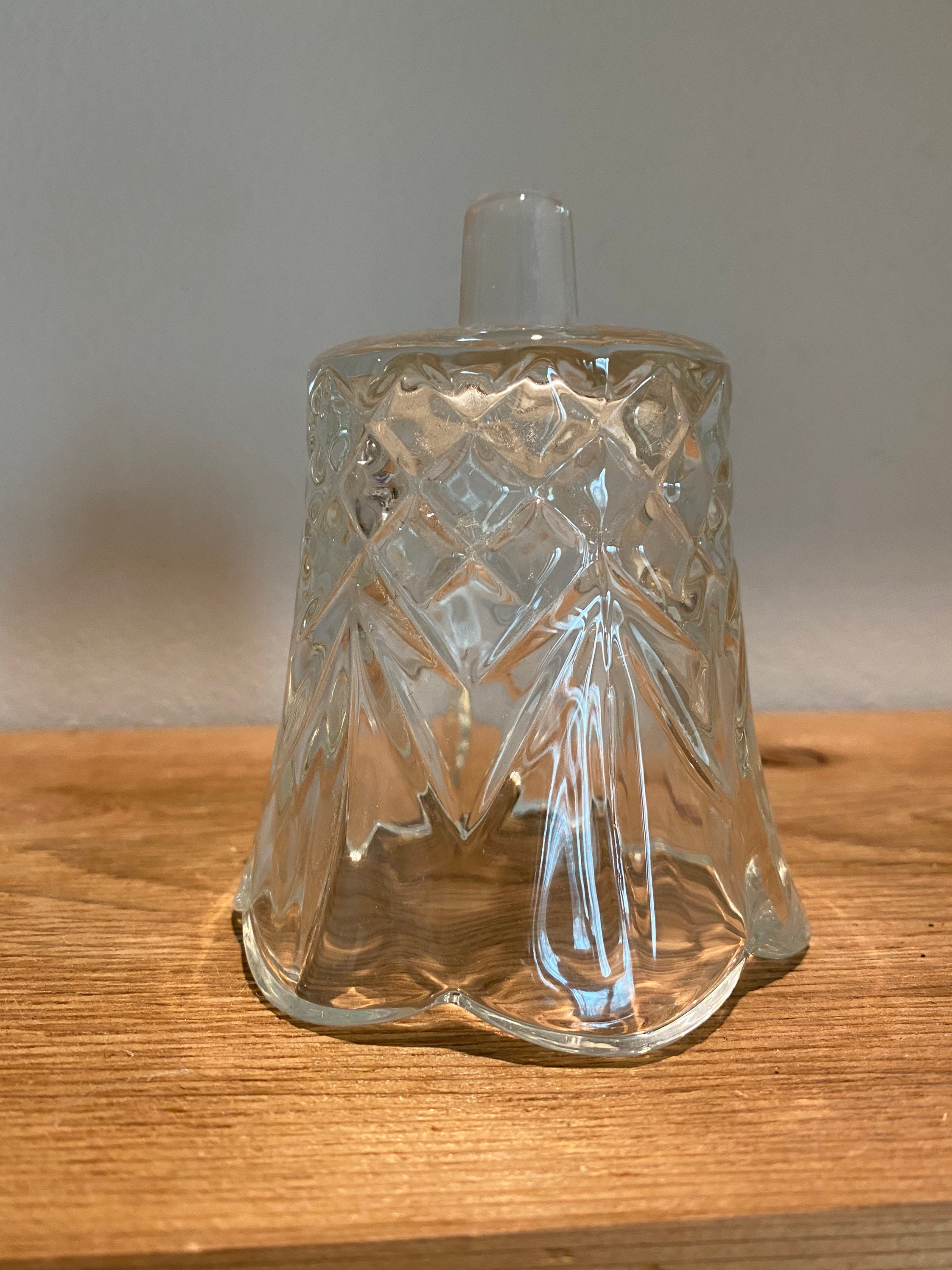 Vintage Clear Glass Votive Cups Pegged Votive Candle Holders Etsy