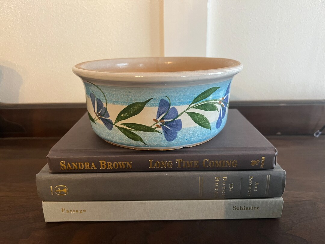 Vintage Lees Pottery MFG Paramount California Floral Planter Etsy