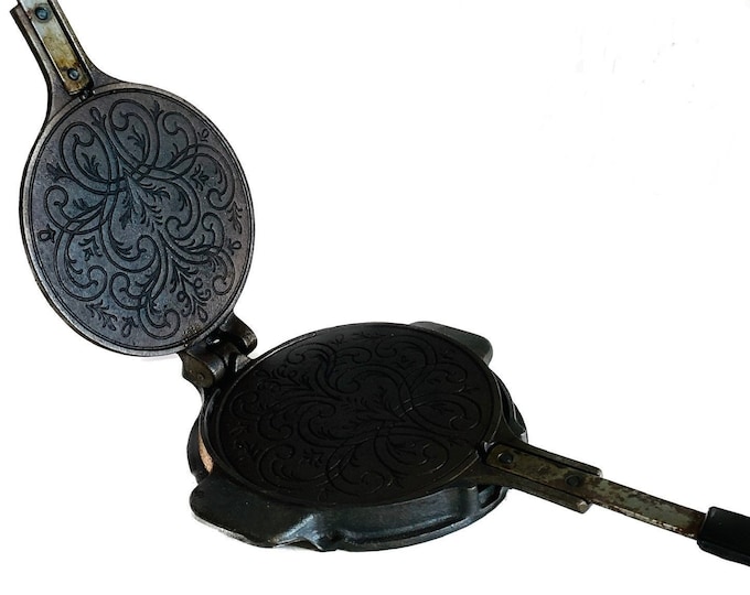 Crepe Press Cast Iron Jotul Norwegian Krumkake Iron Made in Norway Iron