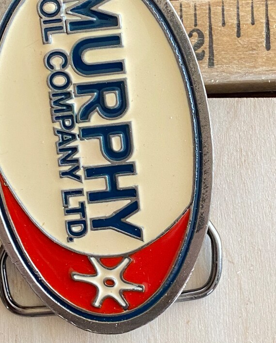 Murphy Oil Company Ltd. Belt Buckle Enamel colour… - image 3