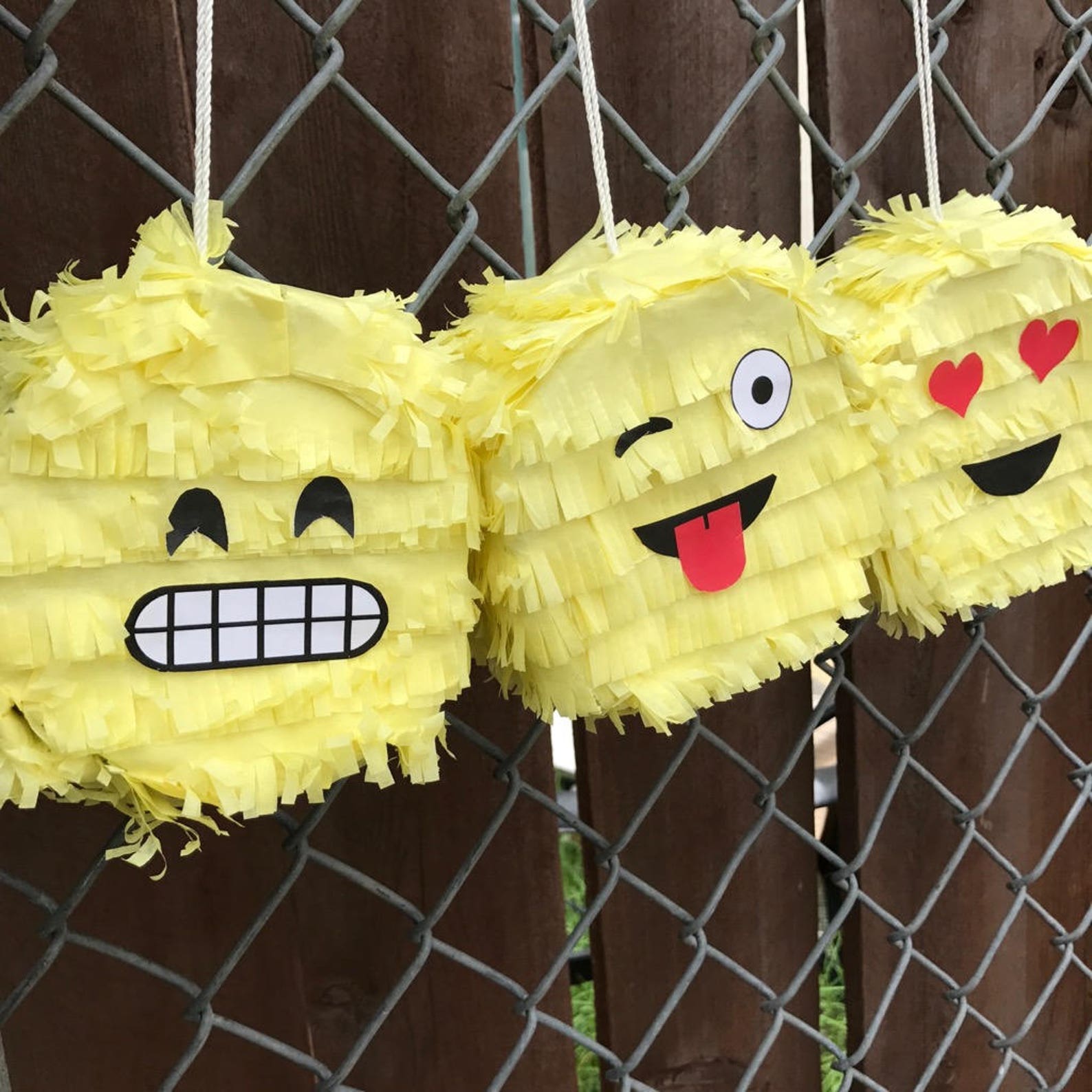 Emoji Pinata Emoji Party Mini Piñatas Emoji Decorations Etsy