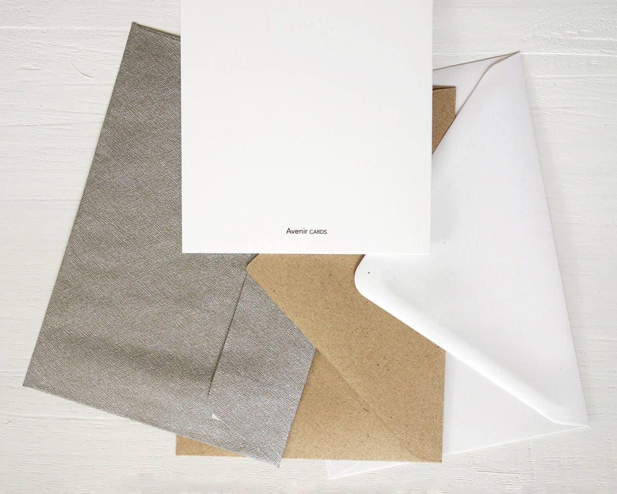 Geometric Card Green Lines Greeting Card Just Because Card Etsy Sweden