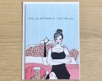 Funny Blank Inside Greeting Card For All Occasions